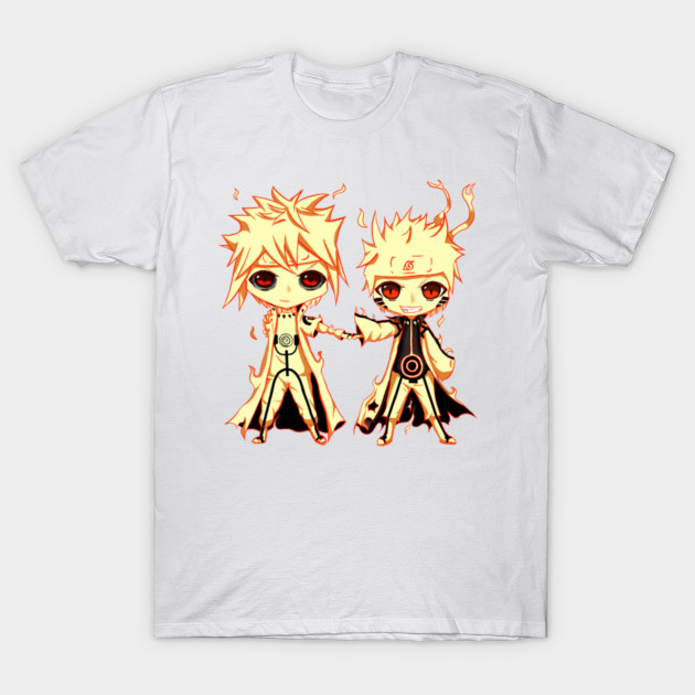 Minato & Naruto Fist Bump T-Shirt-TOZ